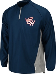 Majestic Baseball 3X and 4X Gamer Pullover Jacket Sizes