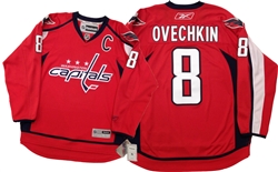 Reebok Ovechkin Authentic Washington Capitals NHL Hockey Jersey Red Home 54  “A”