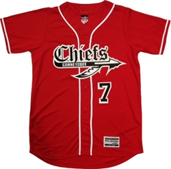 Authentic Connetquot Chiefs Majestic Cool Base BP Jersey